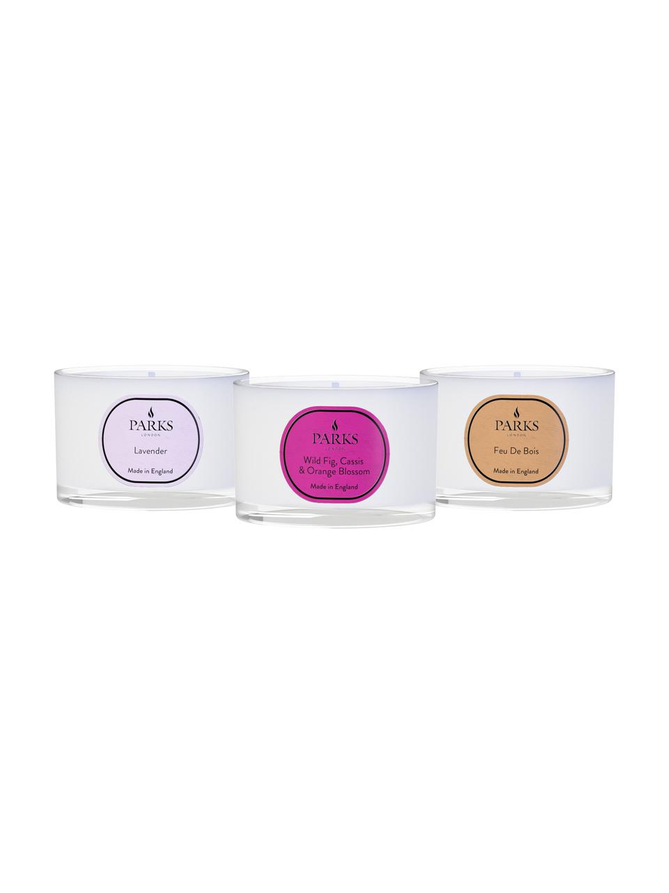 Set 3 candele profumate Vintage Aromatherapy, Contenitore: vetro, Diversi profumi, Ø 7 x Alt. 5 cm
