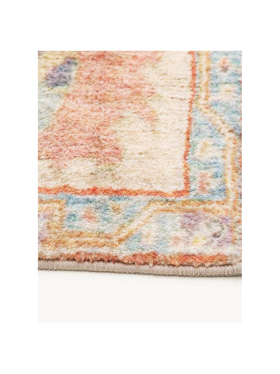 Teppich Mara mit Ornament-Muster, 100 % Polyester, Beige- und Orangetöne, B 80 x L 150 cm (Größe XS)