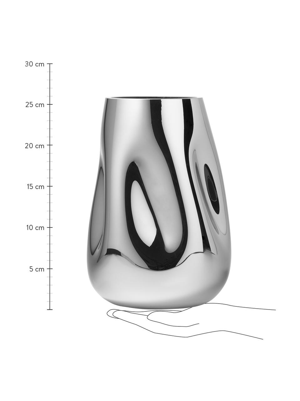 Vase en verre soufflé bouche Mirror, Verre, soufflé bouche

Cet article, étant fait à la main, peut varier en forme et en couleur. Chaque pièce est unique !, Couleur chrome, Ø 18 x haut. 26 cm