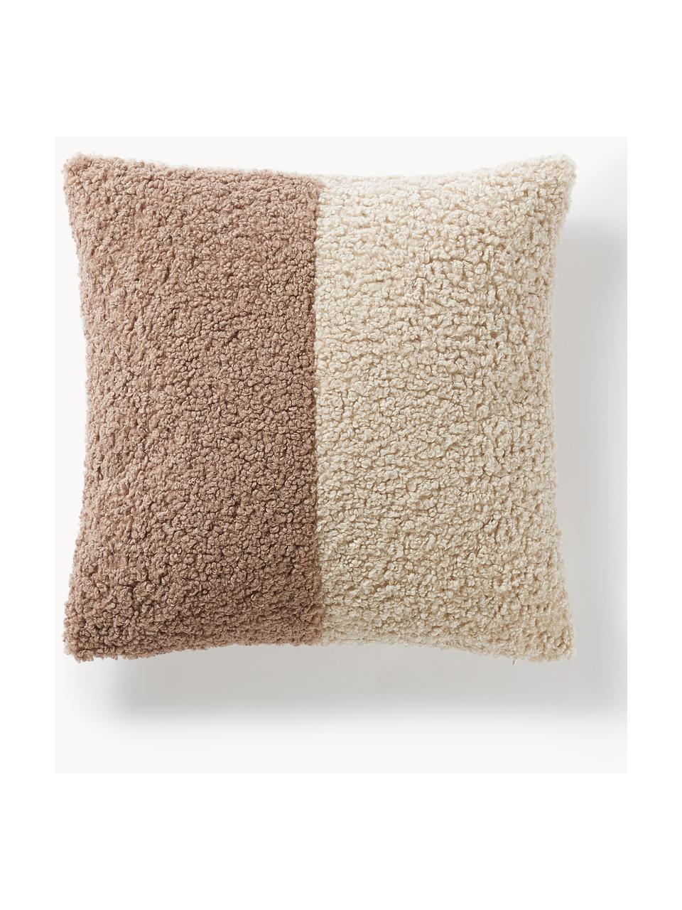 Teddy kussenhoes Mateo, 100% polyester  (teddyvacht)

Het materiaal dat in dit product is gebruikt, is getest op schadelijke stoffen en gecertificeerd volgens STANDARD 100 door OEKO-TEX®, 22.HCN.34554., Lichtbeige, nougat, B 50 x H 50 cm