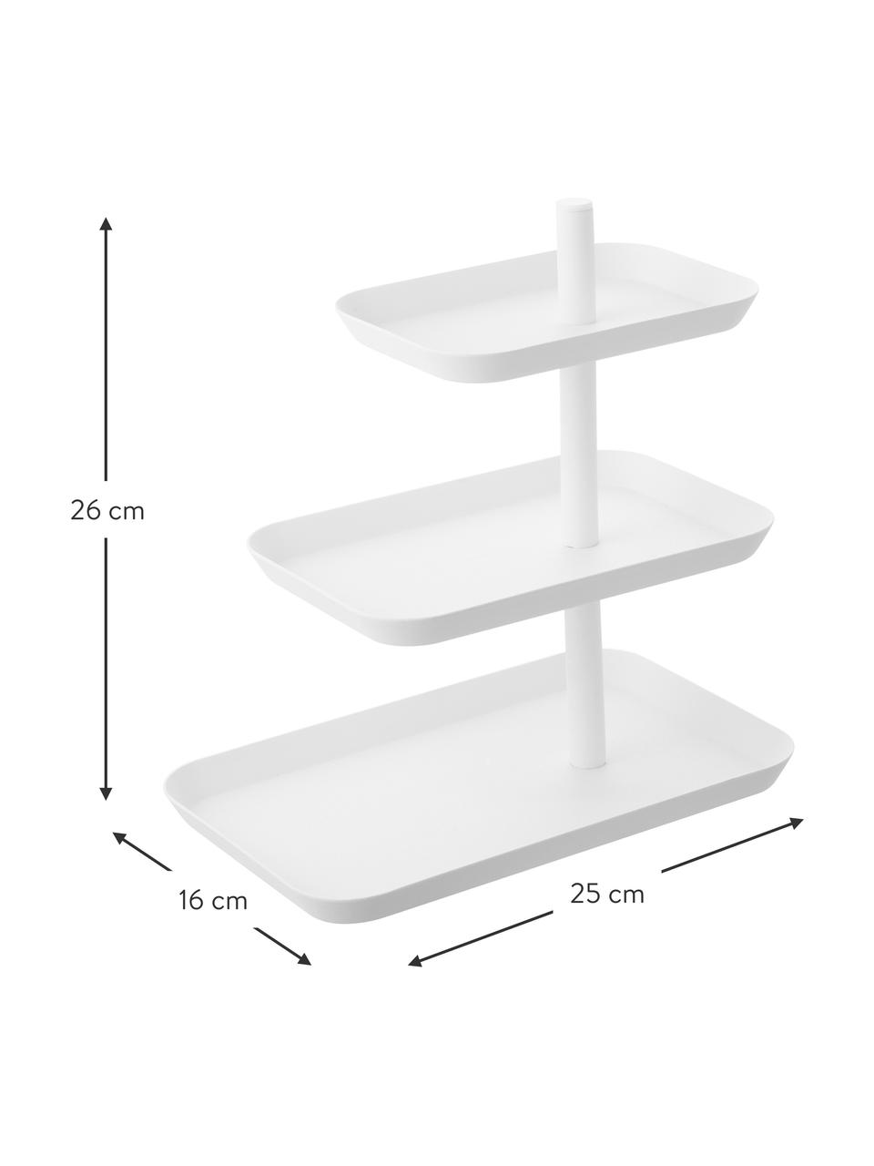 Présentoir à gâteau en métal Tower, Métal, enduit, Blanc, larg. 25 x long. 26 cm