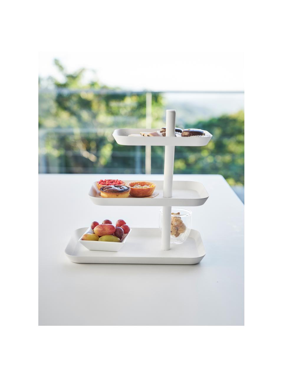 Présentoir à gâteau en métal Tower, Métal, enduit, Blanc, larg. 25 x long. 26 cm