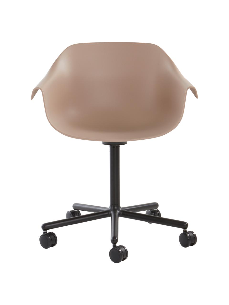 Krzesło biurowe Warrington, obrotowe, Stelaż: aluminium, Beżowy, czarny, S 57 x G 63 cm