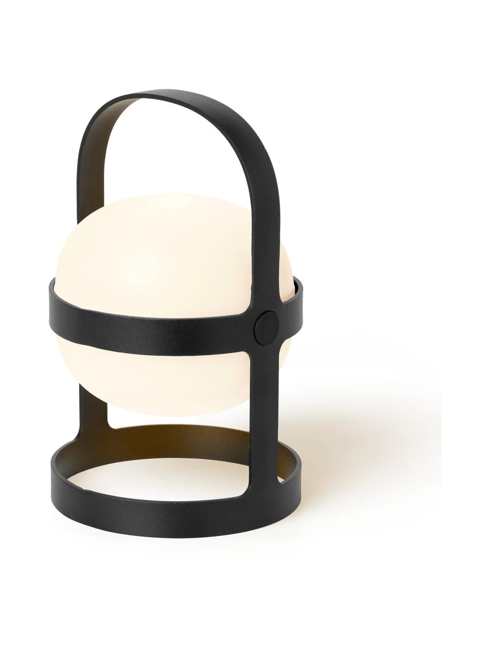 Luce solare portatile Soft Spot, Paralume: plastica, Struttura: acciaio verniciato a polv, Nero, Ø 12 x Alt. 19 cm