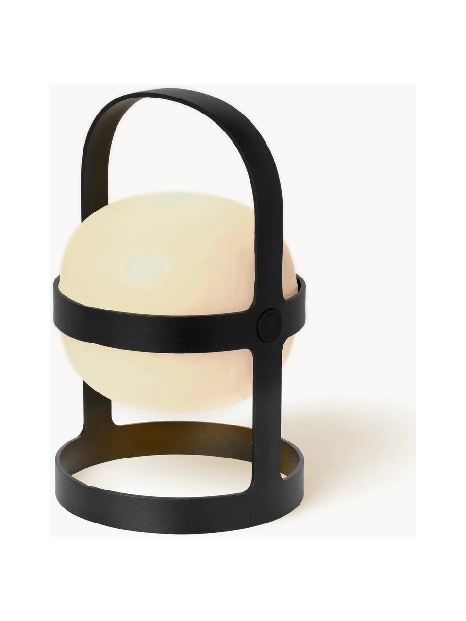 Mobile Solarleuchte Soft Spot, Lampenschirm: Kunststoff, Gestell: Stahl, pulverbeschichtet, Schwarz, Ø 12 x H 19 cm