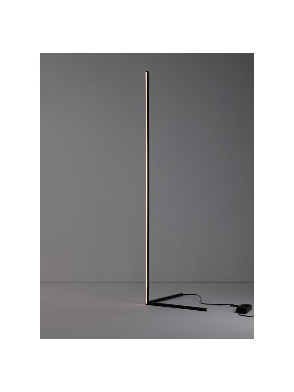 Lampa podłogowa V-Line, Stelaż: aluminium powlekane, Czarny, W 141 cm