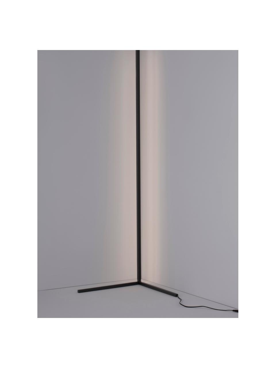 LED vloerlamp V-Line, Diffuser: acrylglas, Zwart, H 141 cm