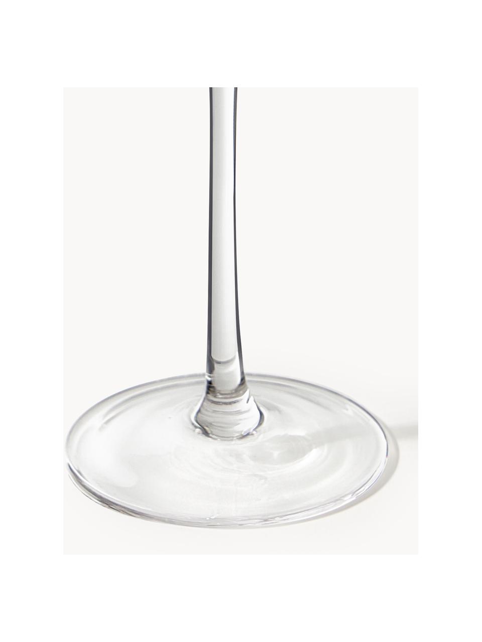 Flûtes à champagne soufflées bouche Aleo, 4 pièces, Verre sodo-calcique, Transparent avec bord doré, Ø 7 x haut. 23 cm, 240 ml