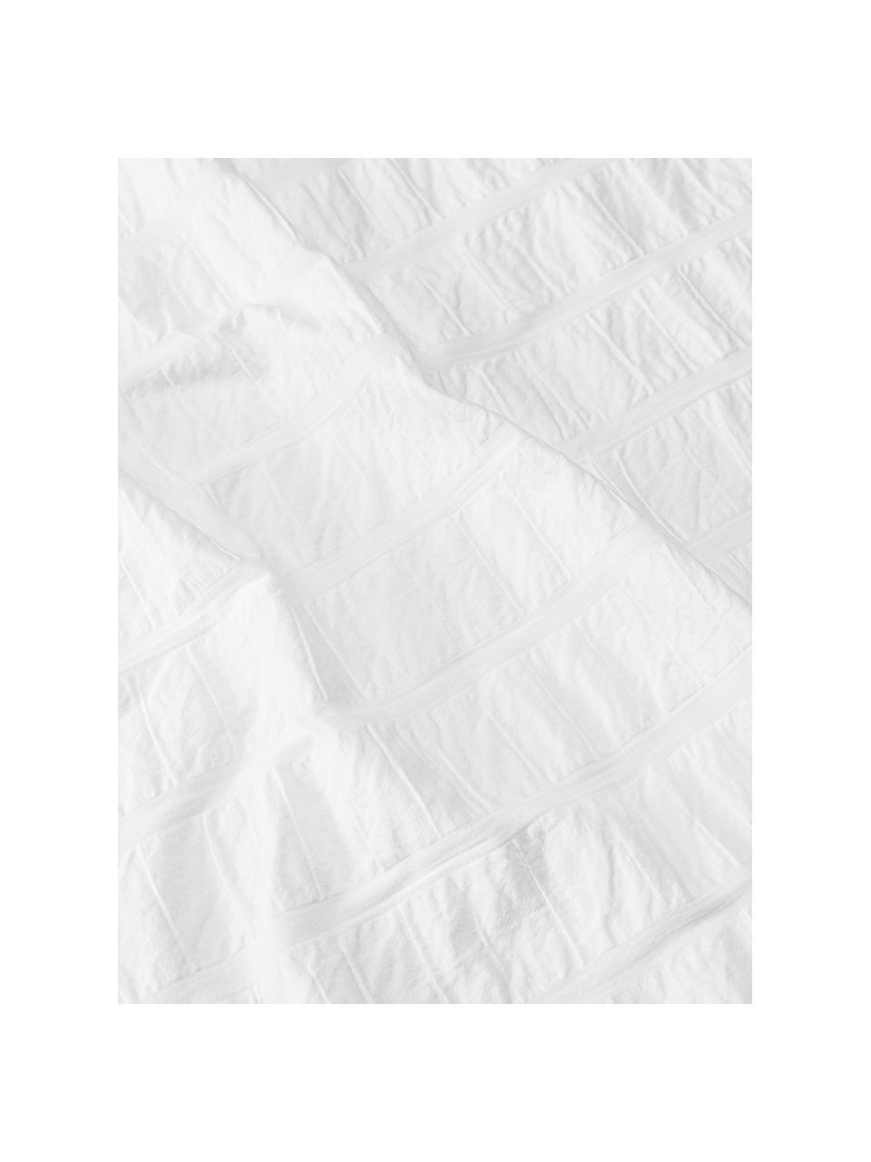 Katoenen kussenhoezen Esme in wit, 2 stuks﻿, Wit, B 60 x L 70 cm