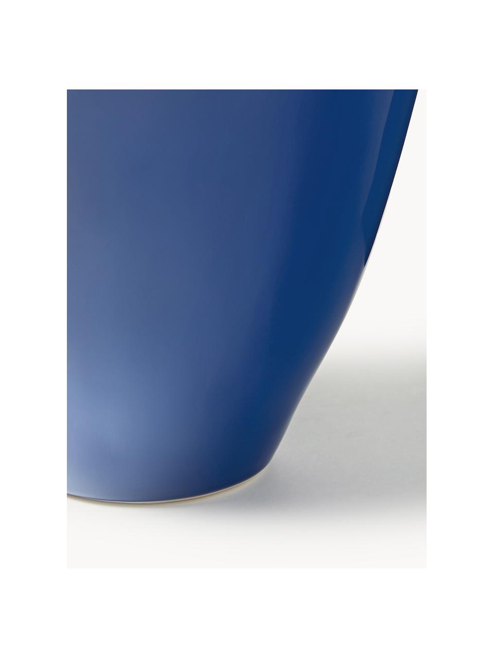 Vaso fatto a mano Latona, alt. 41 cm, Gres, Blu elettrico lucido, Ø 27 x Alt. 41 cm