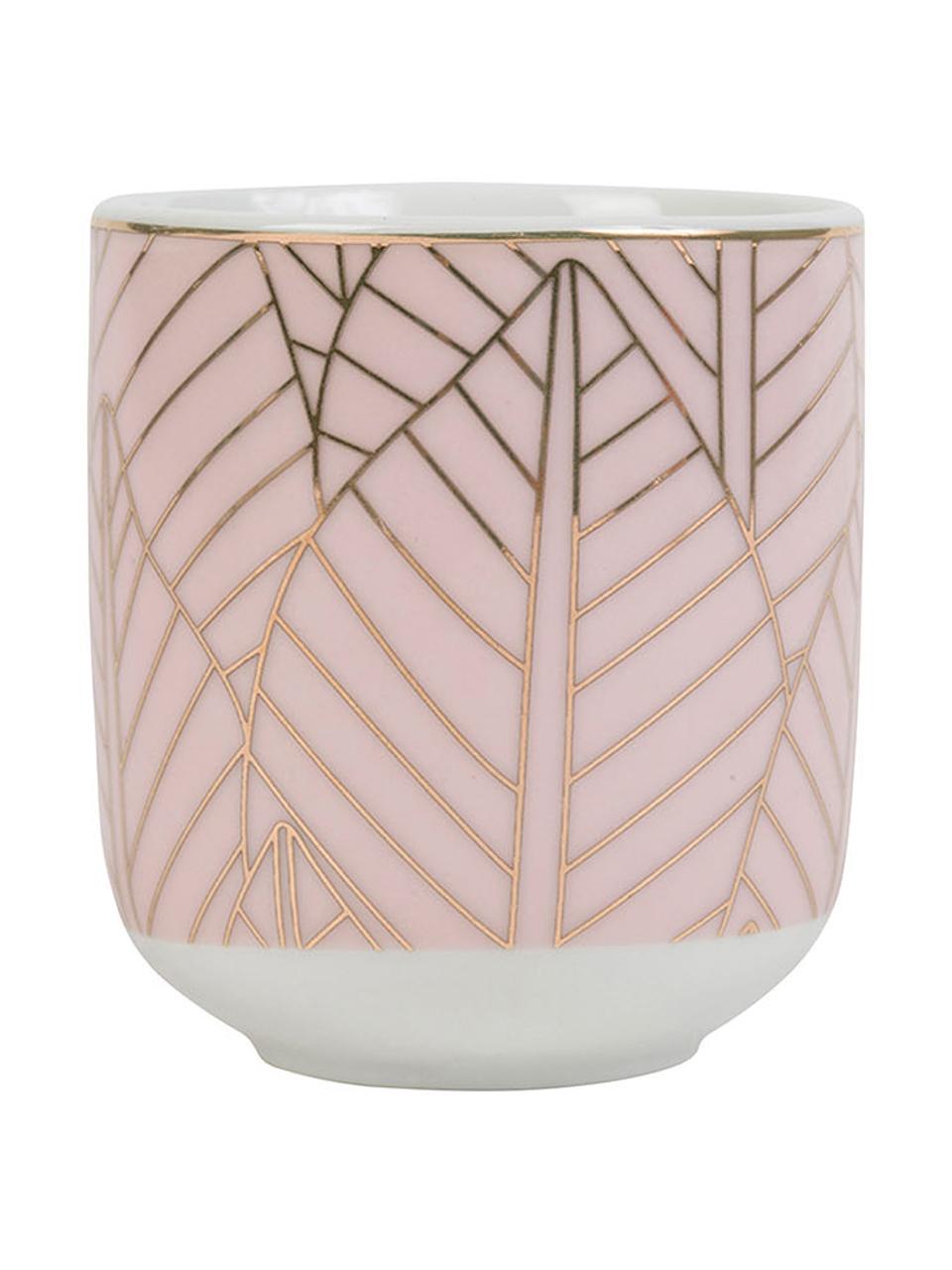 Mug à espresso avec sous-tasse en bambou Orfe, 8 élém., Multicolore, Ø 6 x haut. 7 cm