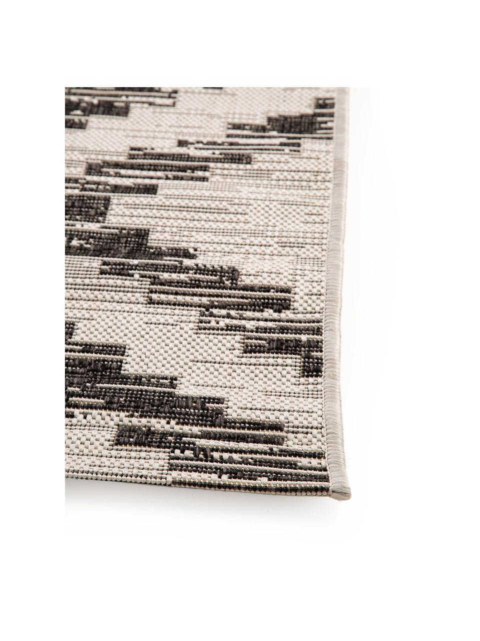 Tappeto da interno-esterno Cleo, 100% polipropilene, Bianco sporco, nero, Larg. 160 x Lung. 230 cm (taglia M)