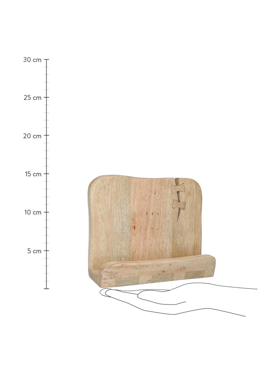 Kookboekstandaard Erba, Hout, Houtkleurig, B 24 x H 15 cm