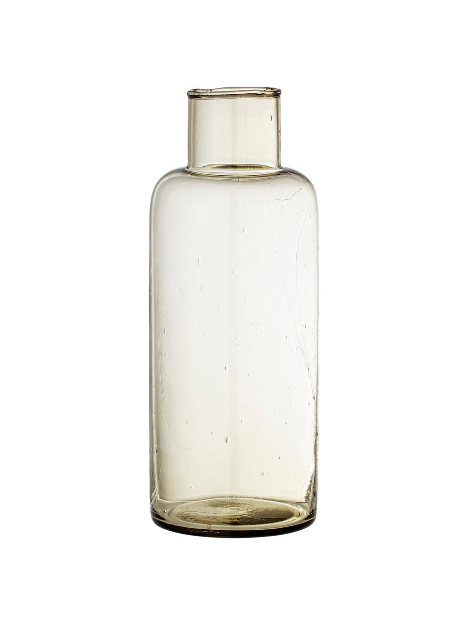 Karaf Casie van gerecycled glas 1,5 L, Gerecycled glas, Bruin, transparant, H 26 cm