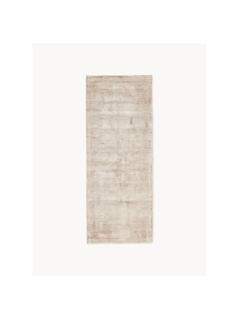 Passatoia in viscosa Jane, Retro: 100% cotone Il materiale , Beige chiaro, Larg. 80 x Lung. 300 cm