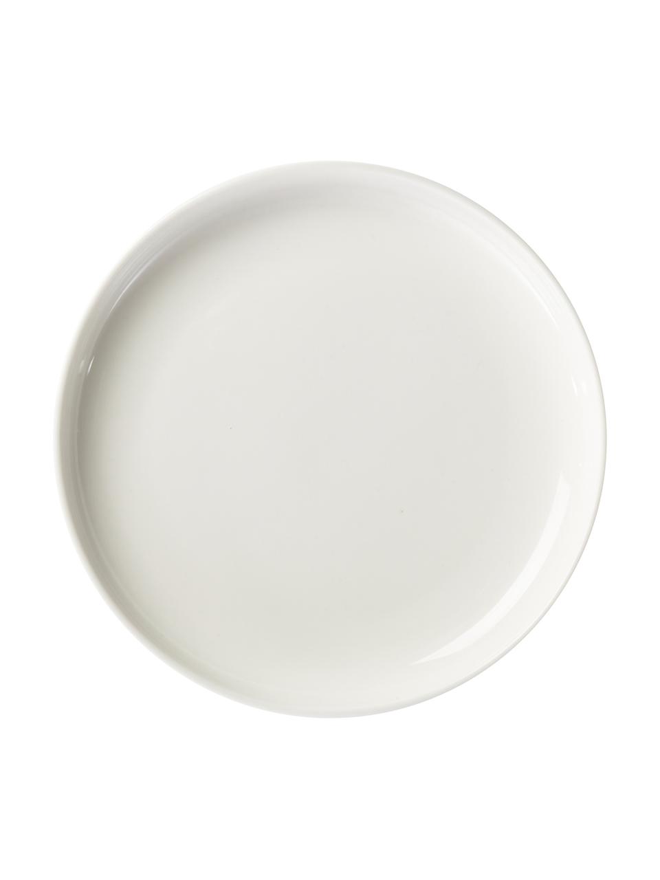 Piattino da dessert in porcellana Nessa 2 pz, Porcellana a pasta dura di alta qualità, Bianco, Ø 19 cm