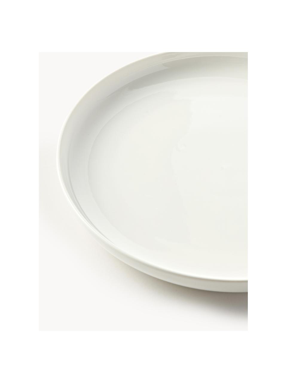 Assiettes à dessert en porcelaine Nessa, 2 pièces, Porcelaine de haute qualité, Blanc cassé, haute brillance, Ø 19 cm
