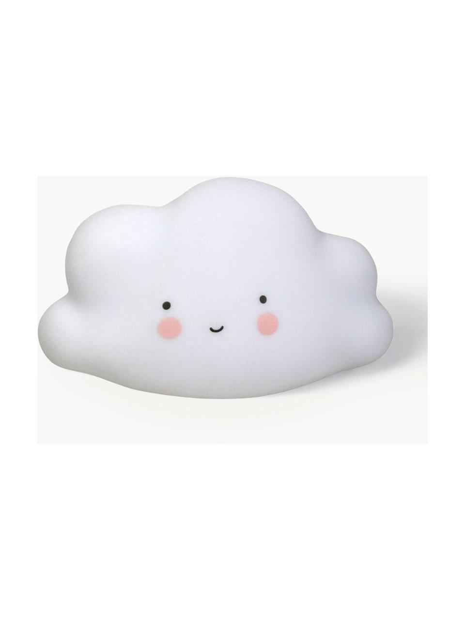 Malé dekorativní LED svítidlo s časovačem Cloud, Umělá hmota bez obsahu BPA a olova, Bílá, Š 17 cm, V 10 cm