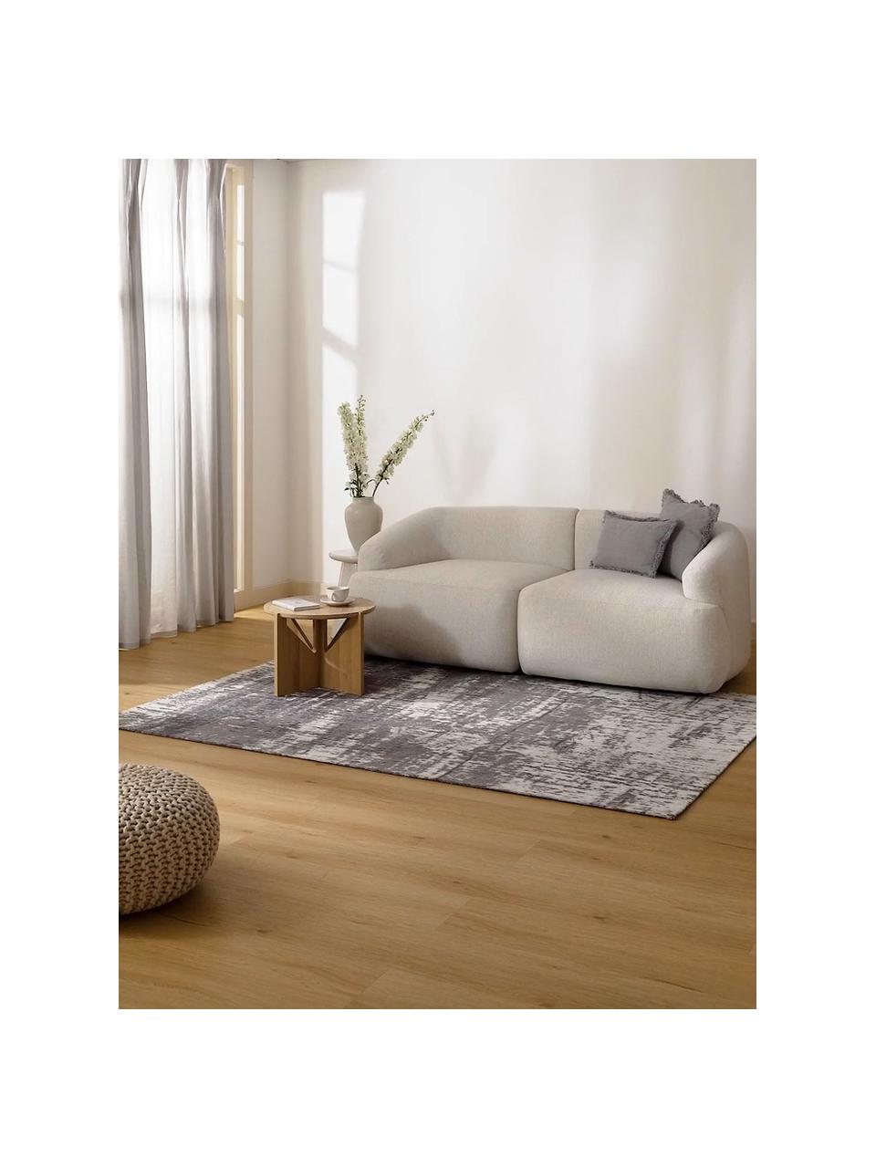 Ručne tkaný bavlnený koberec Luise, Odtiene sivej, Š 200 x D 300 cm (veľkosť L)