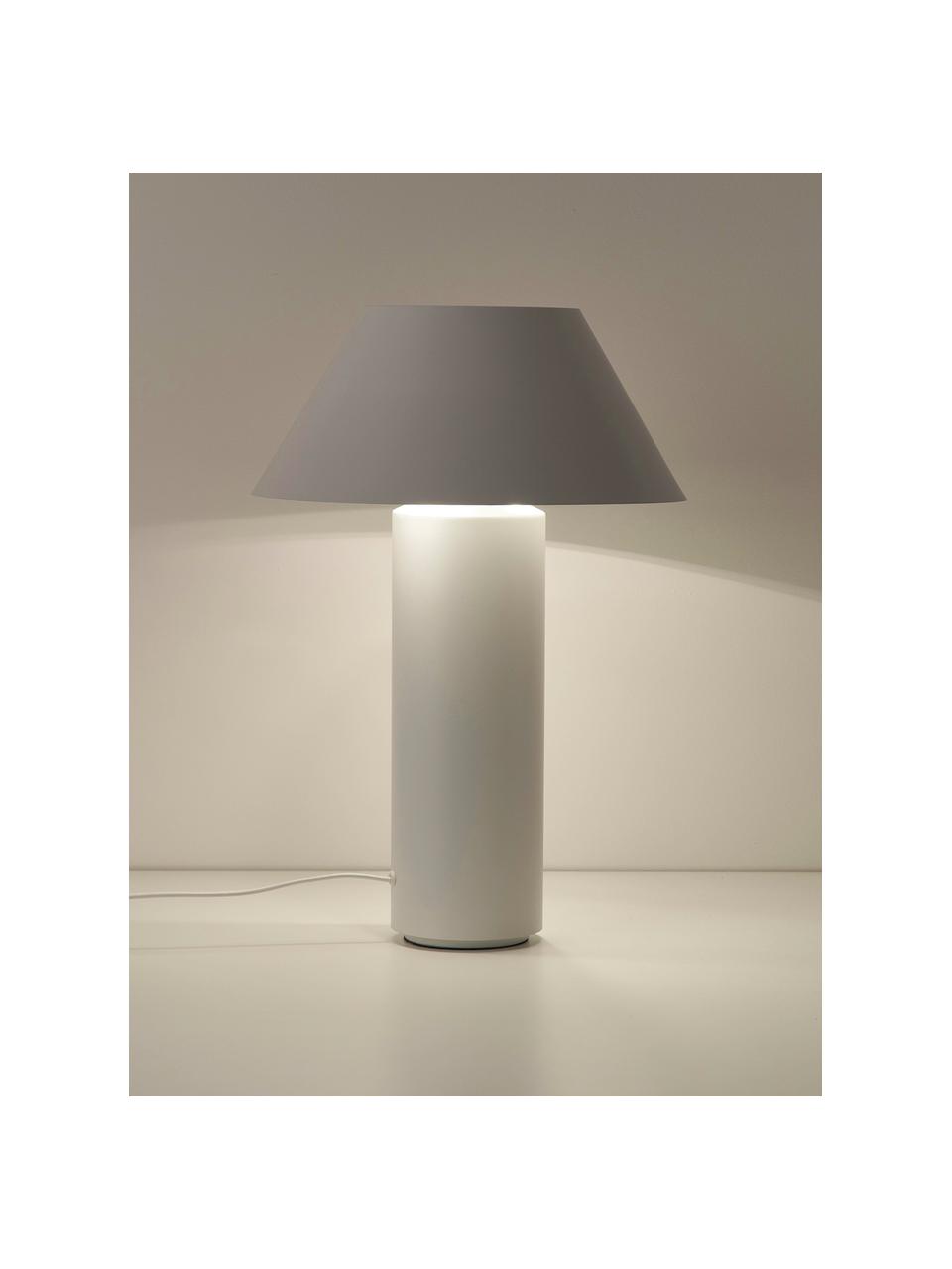 Tischlampe Niko, Lampenschirm: Metall, beschichtet, Lampenfuß: Metall, beschichtet, Weiß, Ø 35 x H 55 cm