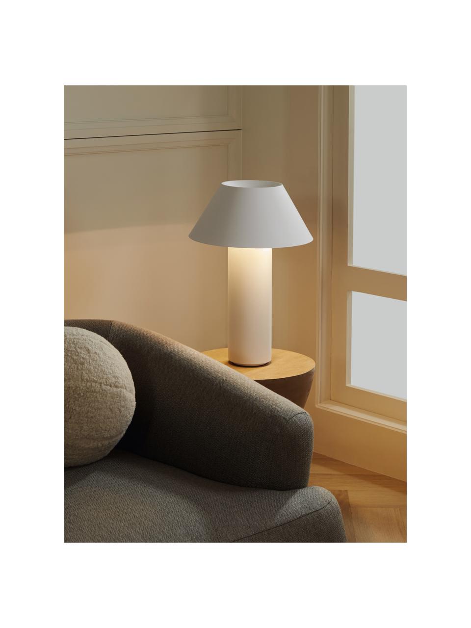 Stolní lampa Niko, Bílá, Ø 35 cm, V 55 cm