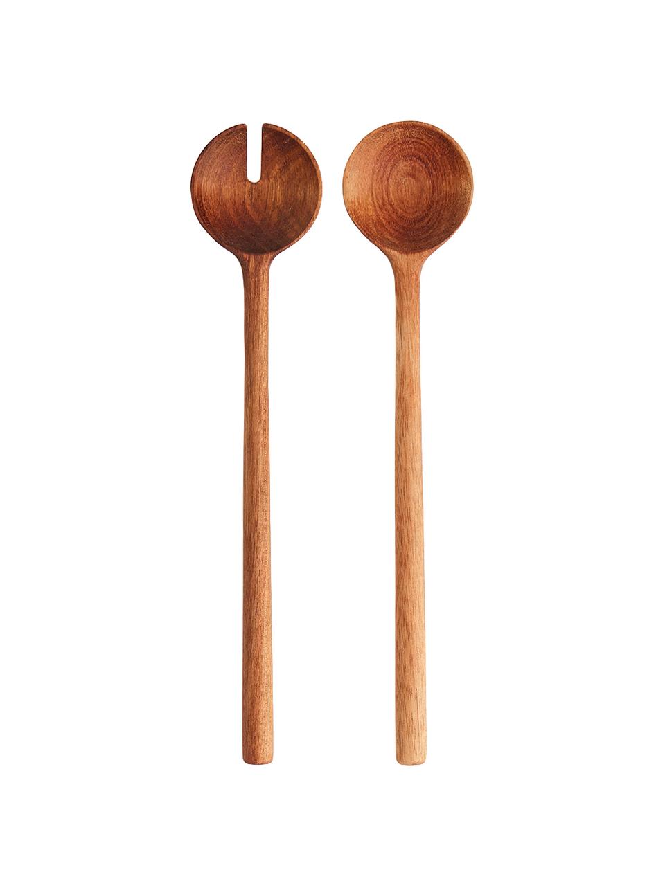 Cubiertos para ensalada Matera, 2 pzas., Madera de acacia, Acacia, L 29 cm