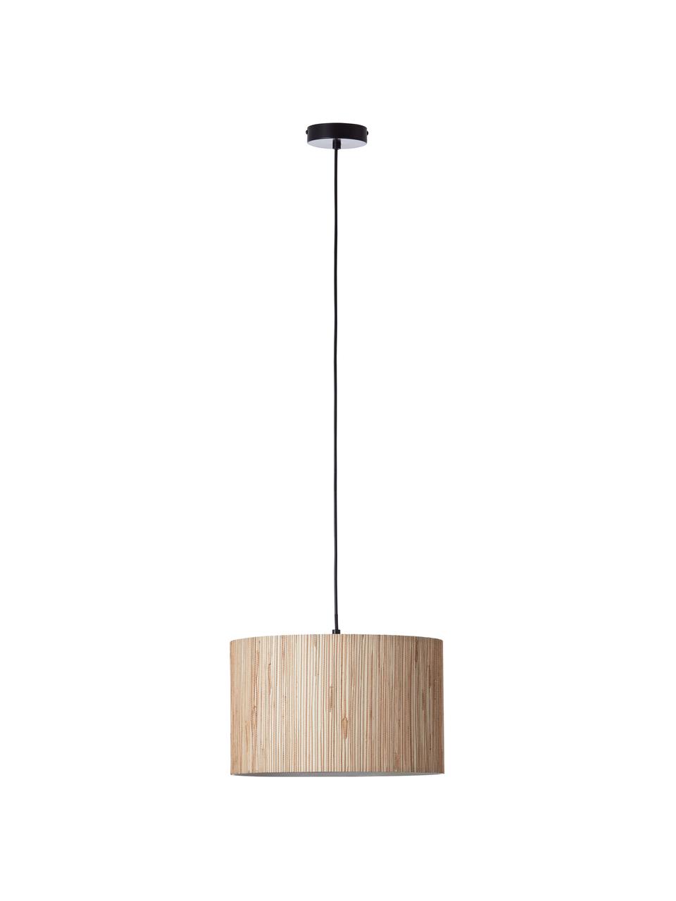 Lampa wisząca z trawy morskiej Wimea, Beżowy, Ø 35 x W 22 cm