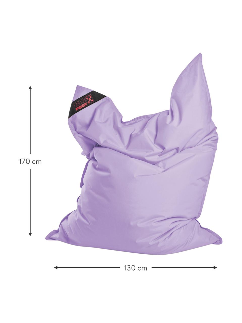 Puf saco grande Scuba, Tapizado: 100% polipropileno, resis, Lila, An 130 x Al 170 cm