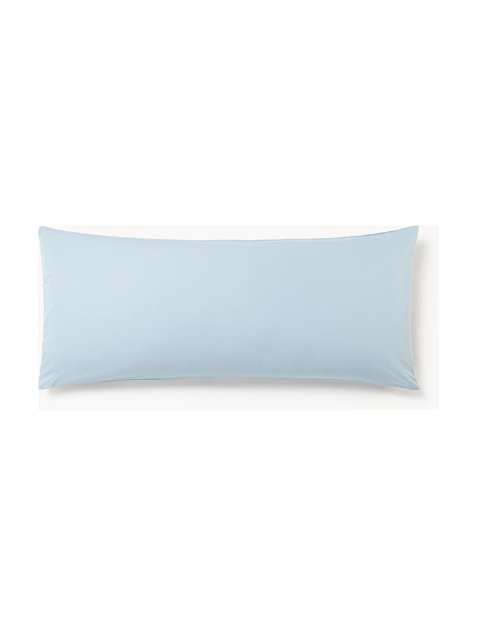 Funda de almohada de percal Elsie, Azul claro, An 45 x L 110 cm