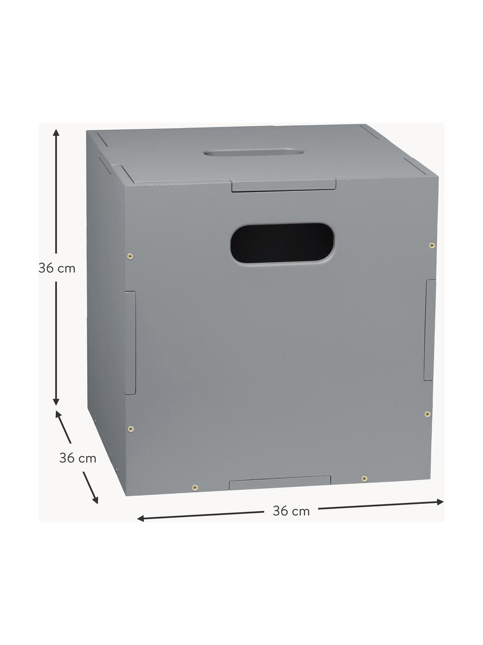 Dřevěný úložný box Cube, Dýha z březového dřeva, lakovaná

Tento produkt je vyroben z udržitelných zdrojů dřeva s certifikací FSC®., Šedá, Š 36 cm, H 36 cm