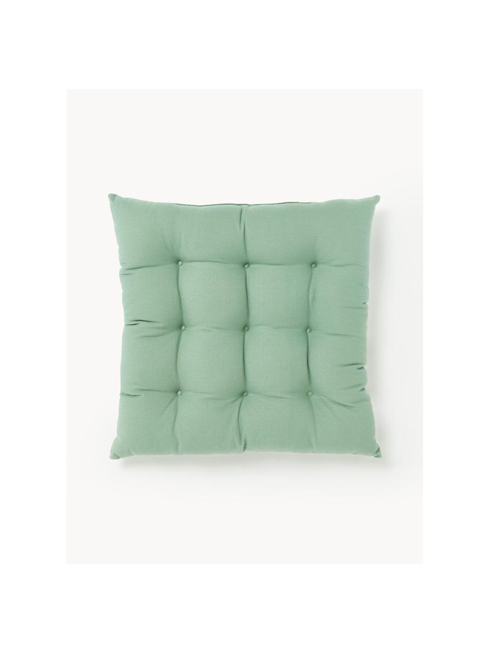 Poduszka na krzesło Ava, 2 szt., Szałwiowy zielony, S 40 x D 40 cm