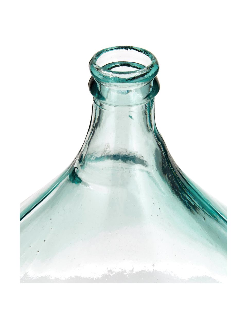Podlahová váza z recyklovaného skla Drop, Recyklované sklo, Světle modrá, Ø 40 cm, V 56 cm