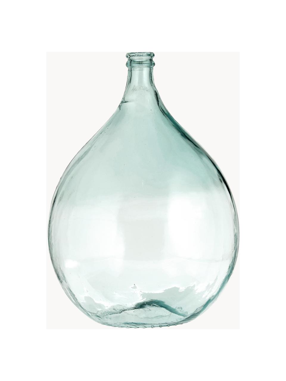 Jarrón de suelo de vidrio reciclado Drop, Vidrio reciclado, Azul claro, Ø 40 x Al 56 cm