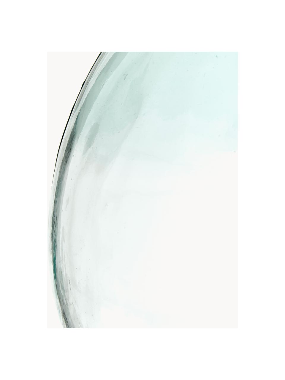 Bodenvase Drop aus recyceltem Glas, H 56 cm, Recyceltes Glas, Hellblau, Ø 40 x H 56 cm