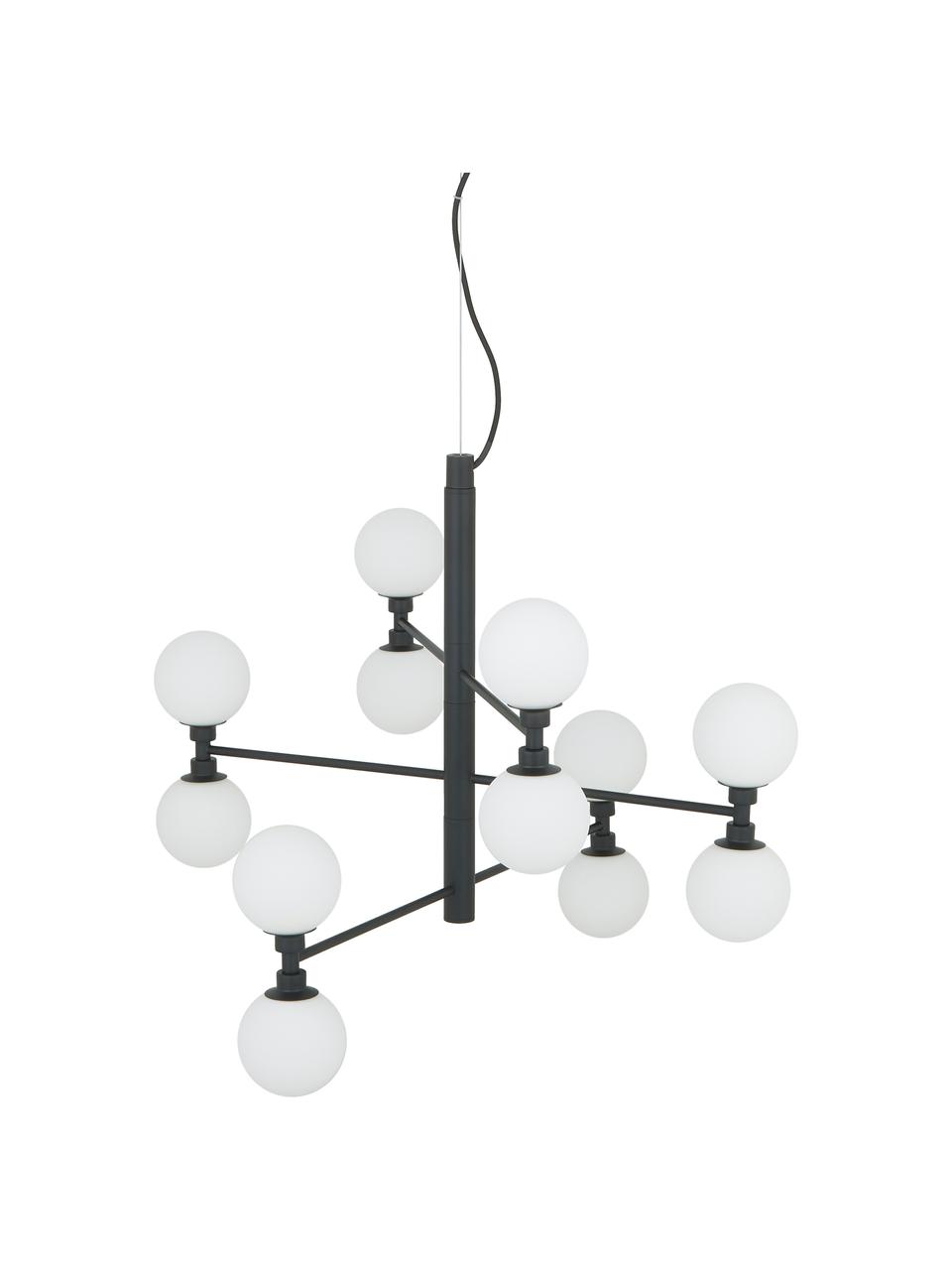 Żyrandol Grover, Czarny, Ø 70 x W 56 cm