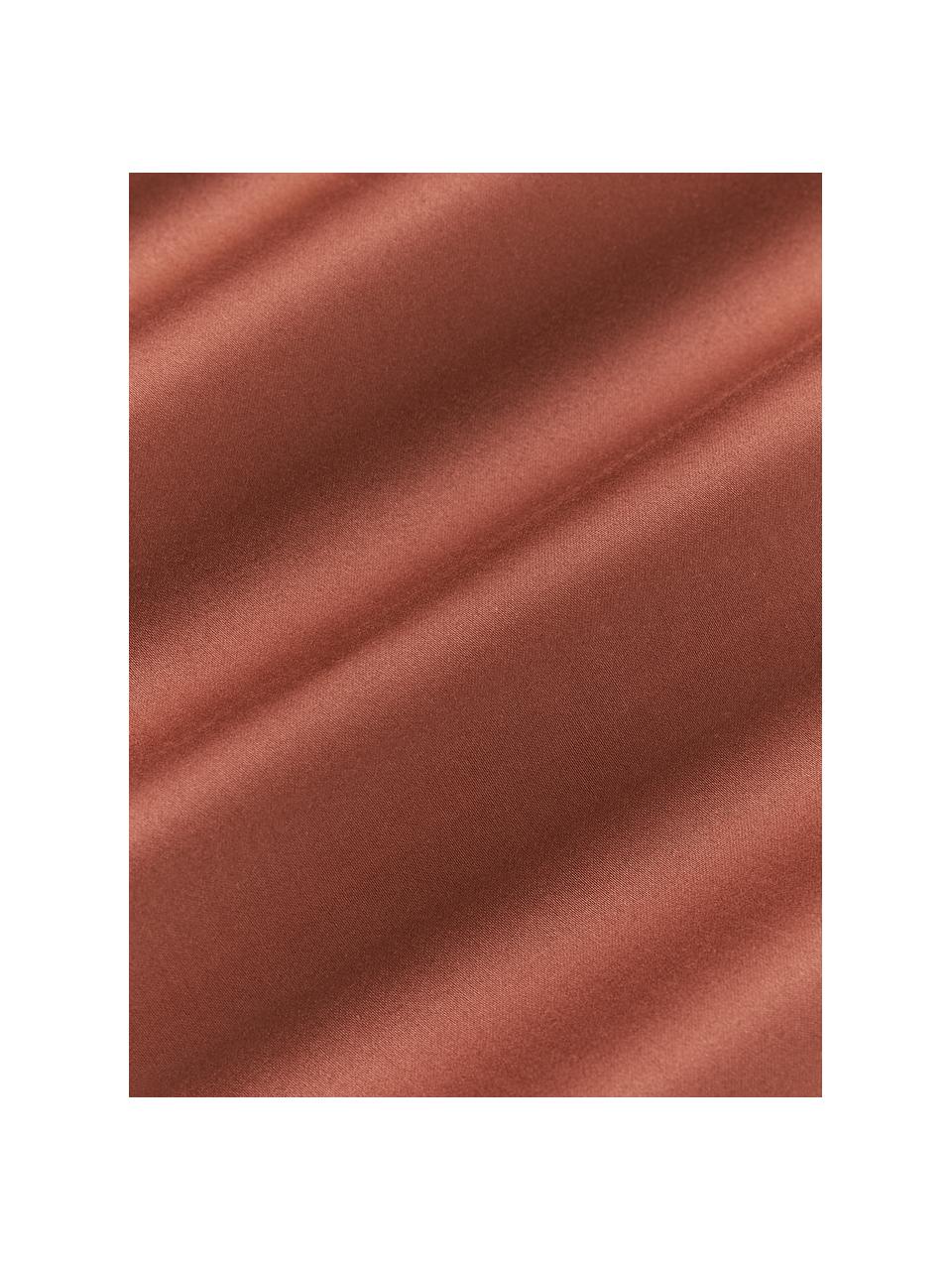 Baumwollsatin-Betttuch Premium, Webart: Satin Fadendichte 400 TC,, Terrakotta, B 240 x L 280 cm