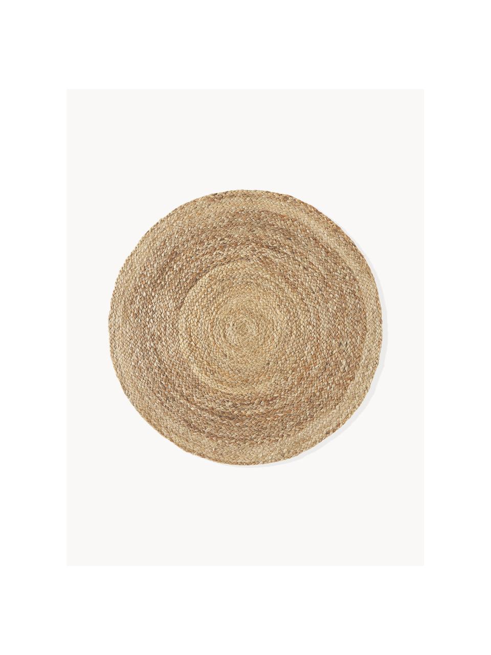 Tapis rond en jute fait main Sharmila, 100 % jute

Le toucher des tapis en jute peut être rugueux, ils ne sont pas adaptés aux contacts directs avec la peau, Brun, Ø 100 cm (taille XS)