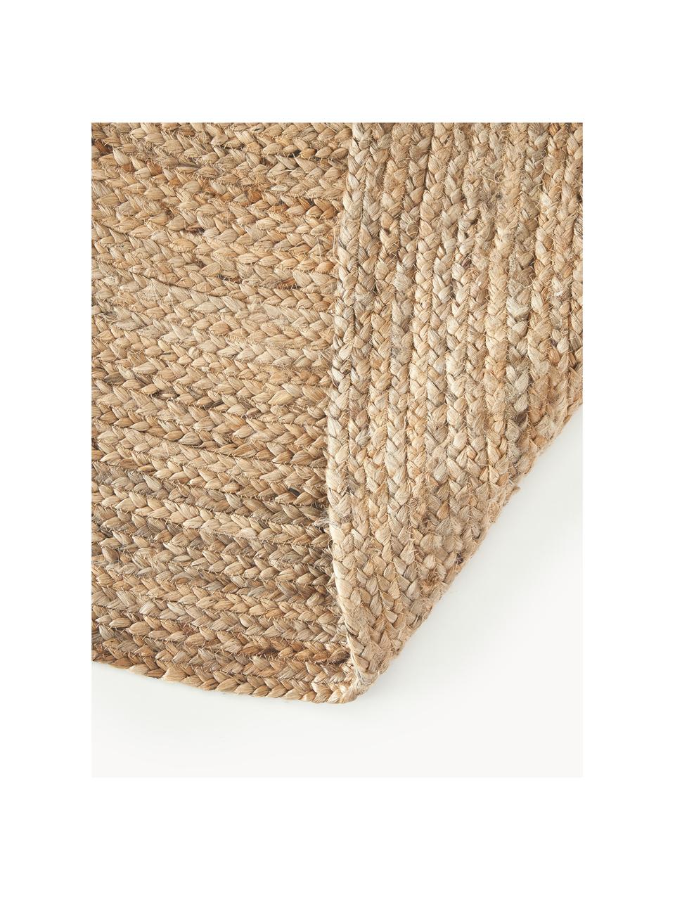 Tapis rond en jute fait main Sharmila, 100 % jute

Le toucher des tapis en jute peut être rugueux, ils ne sont pas adaptés aux contacts directs avec la peau, Brun, Ø 100 cm (taille XS)