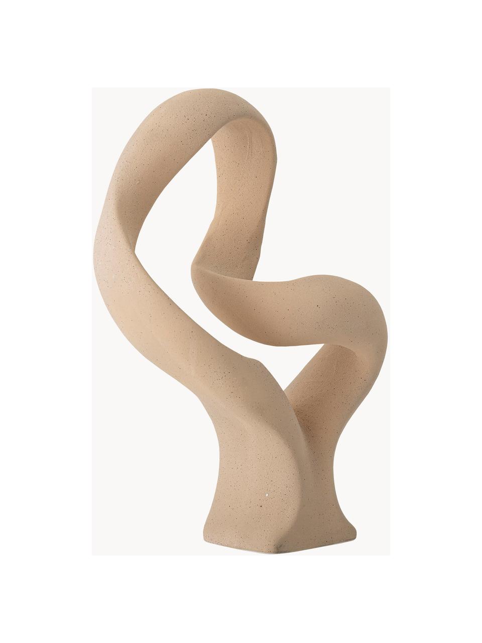 Pieza decorativa Flauna, Gres, Beige, An 25 x Al 46 cm
