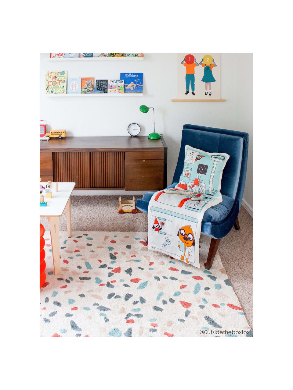 Ručně tkaný dětský koberec Terrazzo, pratelný, Světle béžová, více barev, Š 140 cm, D 200 cm (velikost M)