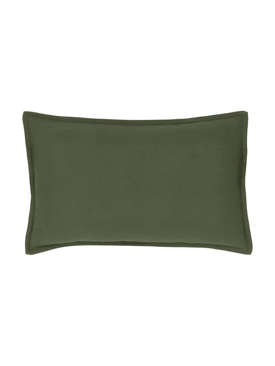 Funda de cojín de algodón Mads, 100% algodón, Verde, An 30 x L 50 cm