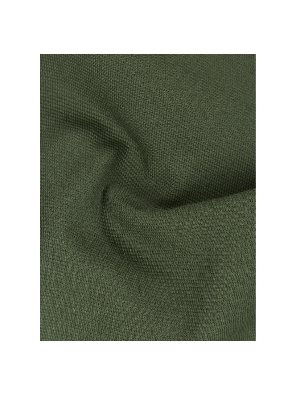 Federa arredo in cotone verde muschio Mads, 100% cotone, Verde, Larg. 30 x Lung. 50 cm