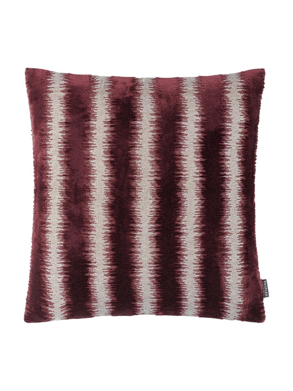 Housse de coussin 40x40 Andres, Pourpre, beige