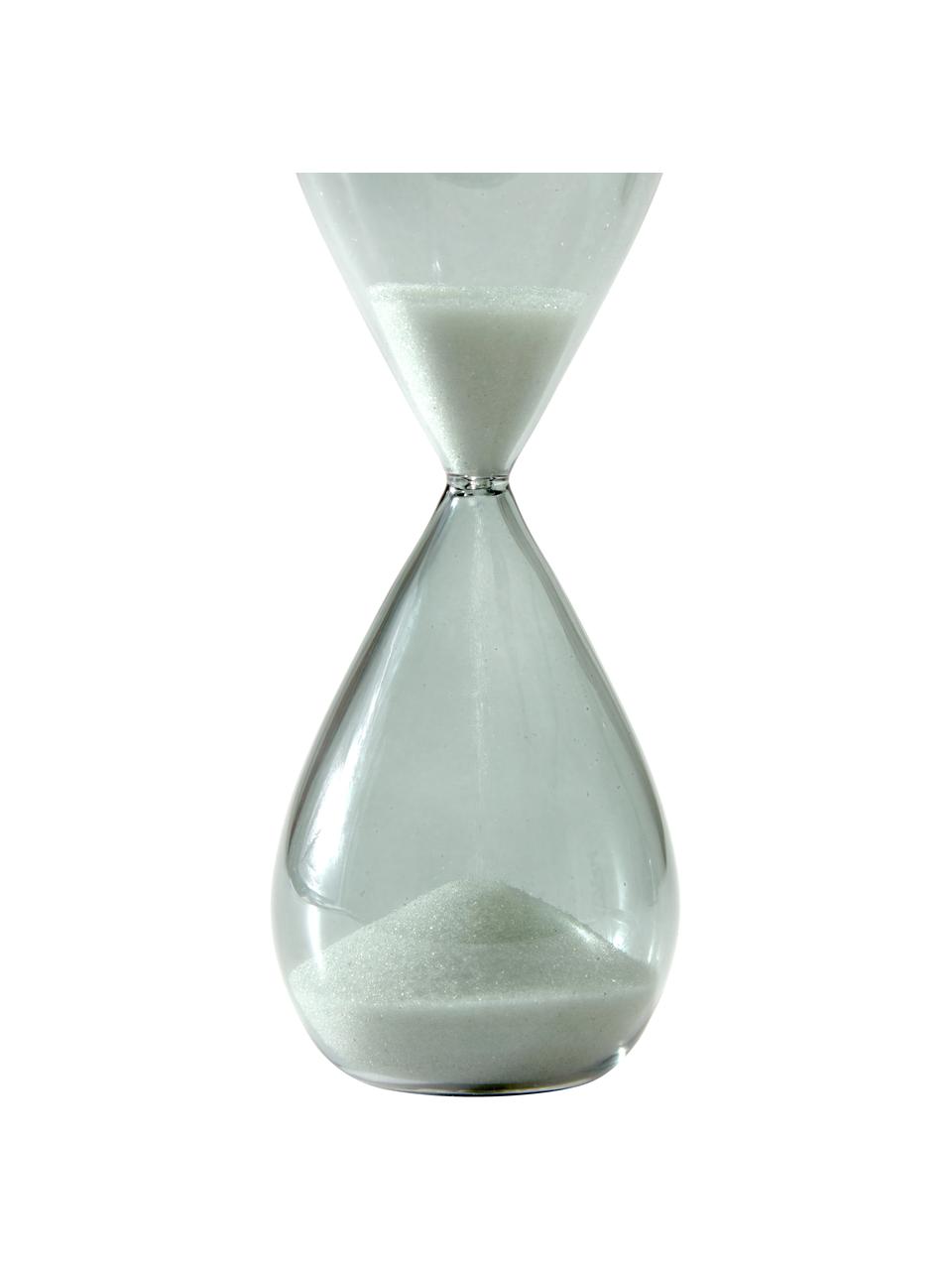 Sanduhr Jany aus Glas, Grau, Ø 7 x H 19 cm