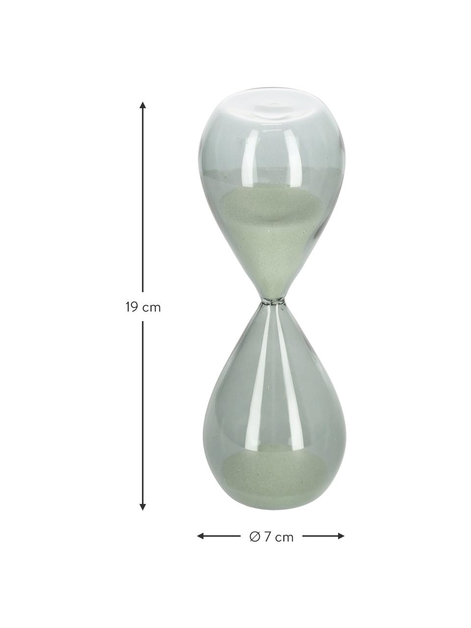 Sanduhr Jany aus Glas, Grau, Ø 7 x H 19 cm