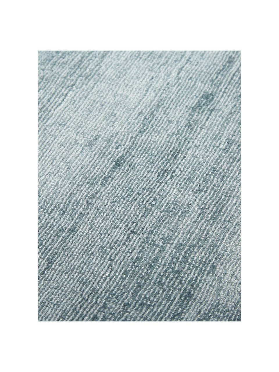 Ręcznie tkany dywan z wiskozy Jane, Chłodny niebieski, S 160 x D 230 cm (Rozmiar M)