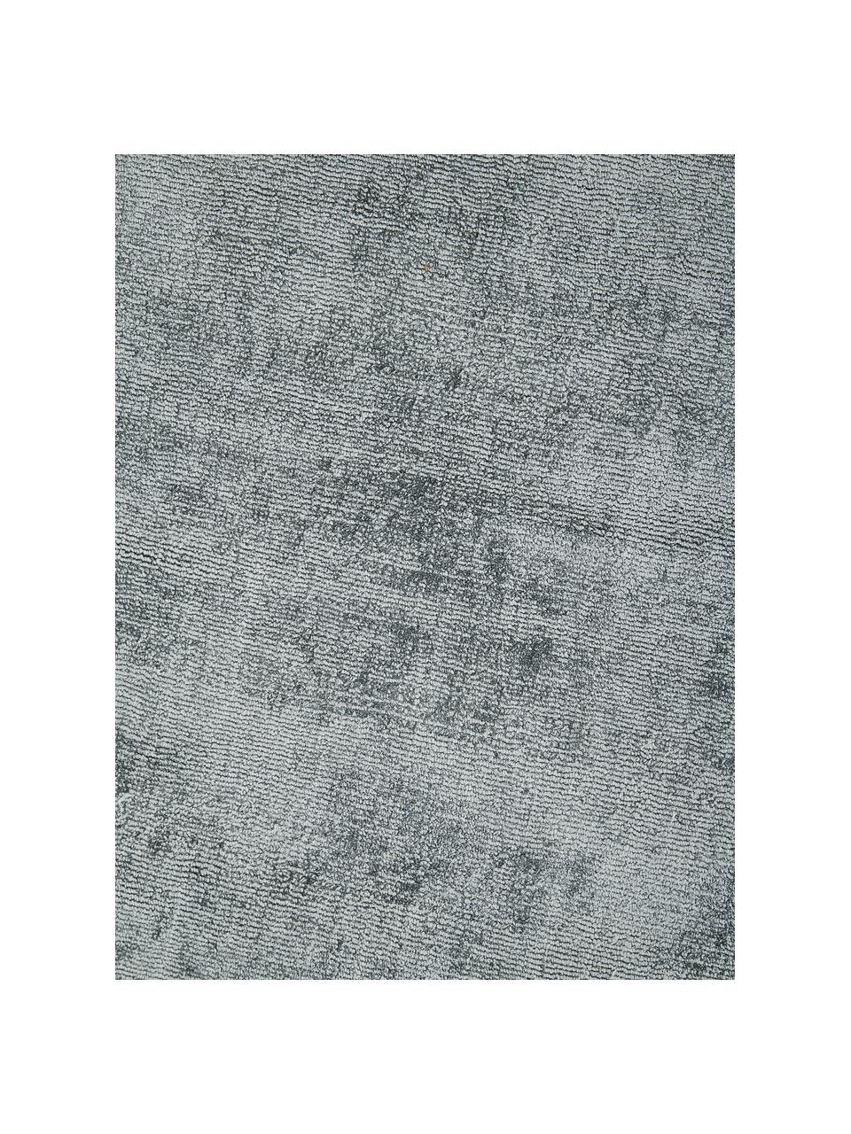 Tappeto in viscosa tessuto a mano Jane, Retro: 100% cotone Il materiale , Azzurro, Larg. 200 x Lung. 300 cm (taglia L)