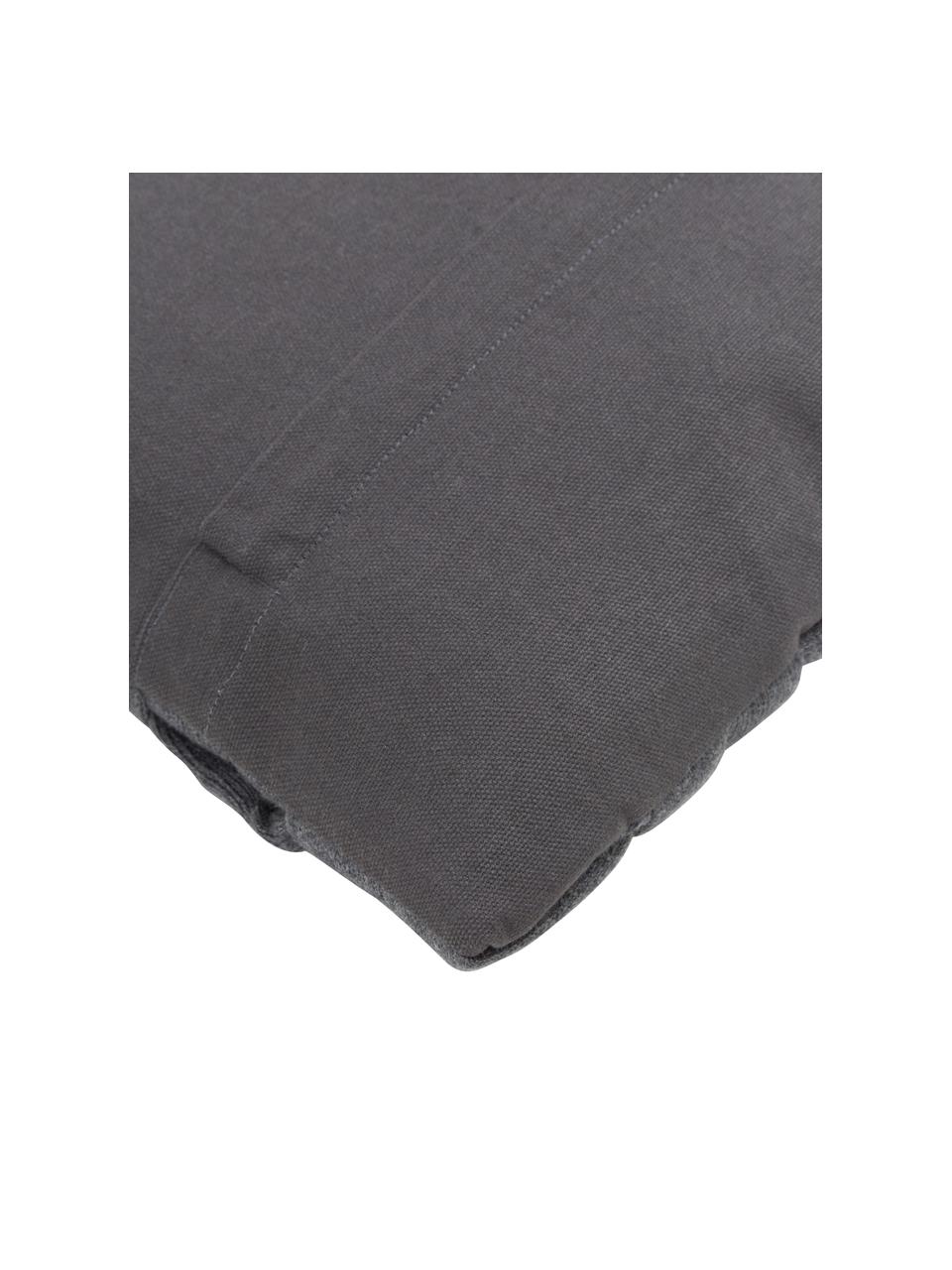 Federa arredo intrecciata color grigio scuro Norman, Grigio, Larg. 30 x Lung. 50 cm