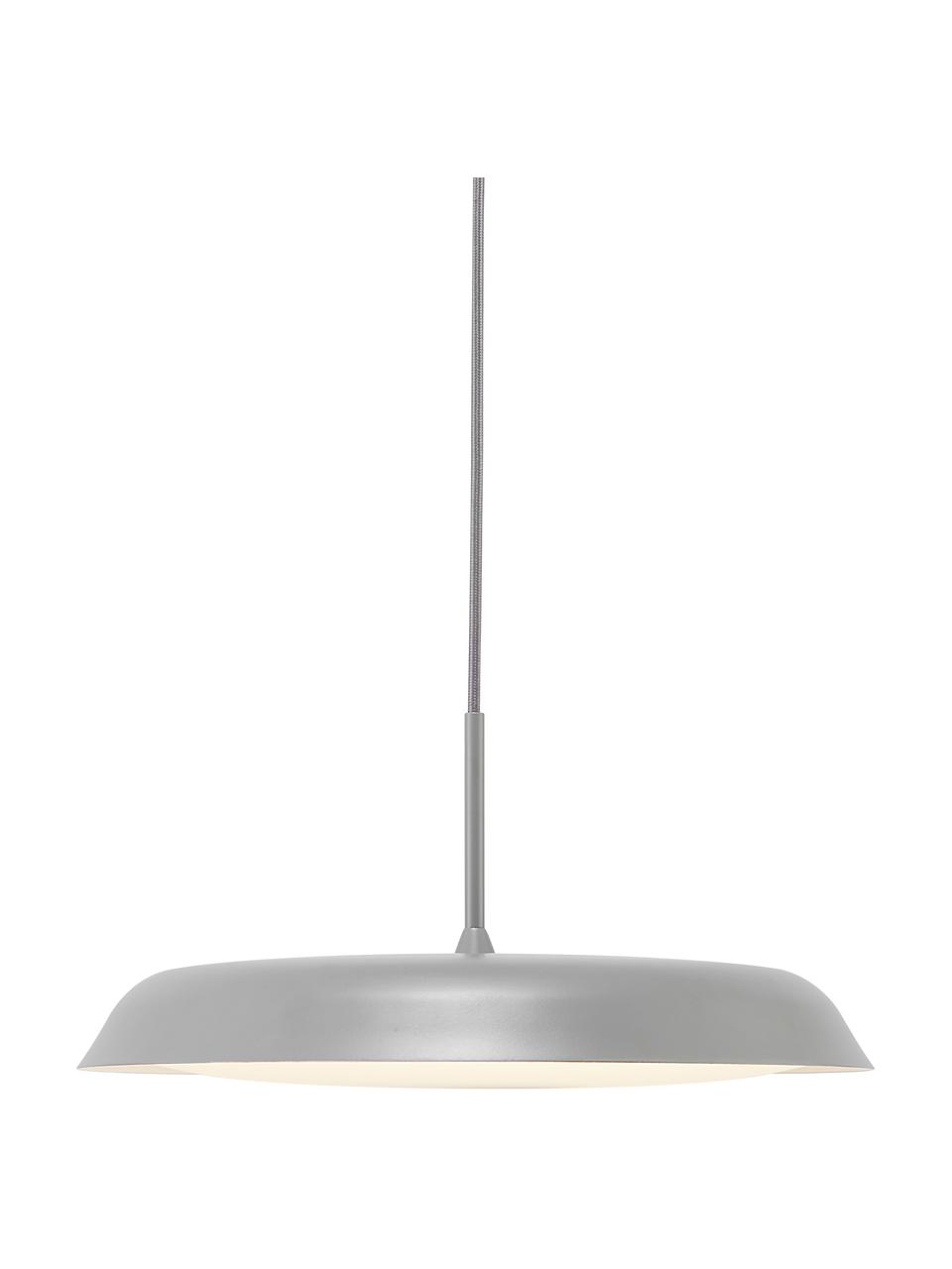 Lampada a sospensione a LED grigia Piso, Paralume: metallo rivestito, Grigio, Ø 36 x Alt. 17 cm