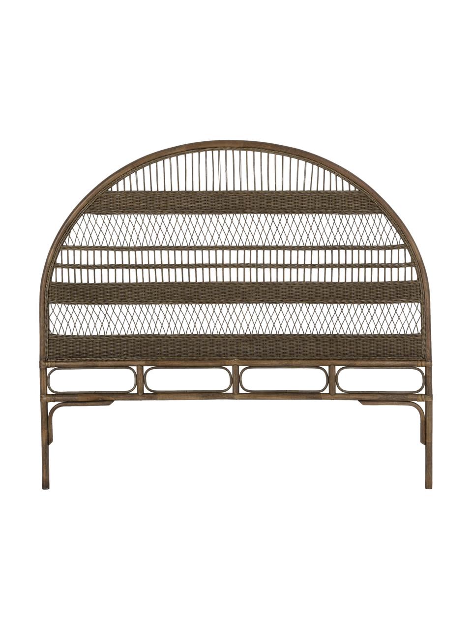 Zagłówek do łóżka z rattanu Winnie, Rattan, Rattan, S 180 x W 160 cm